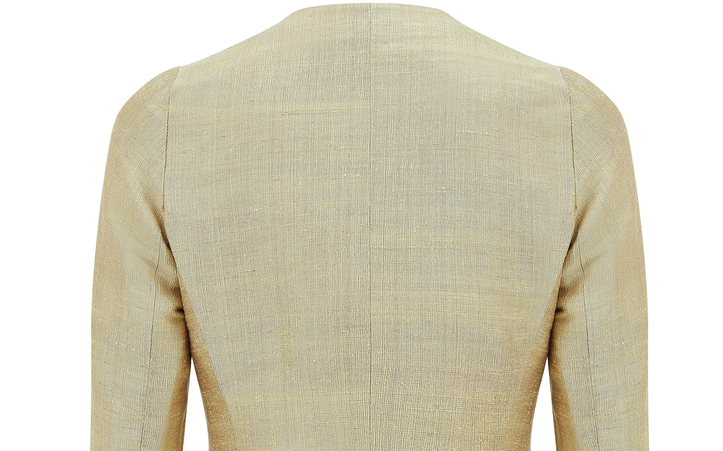 1960s Gold Silk Jacket with Frog Fastenings