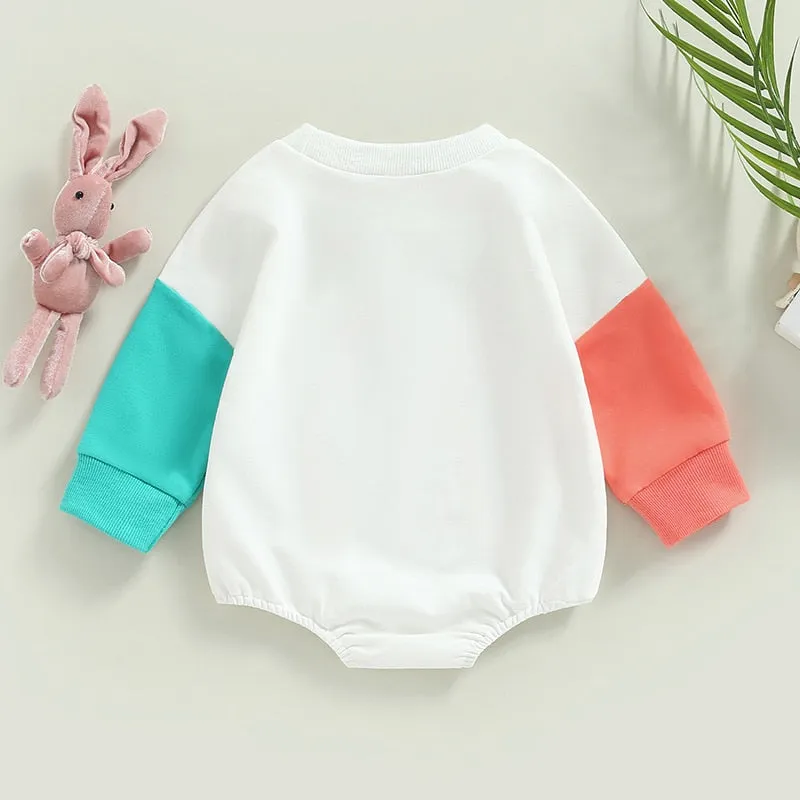 Baby Boy/Girl Bunny Letter Print Bodysuit