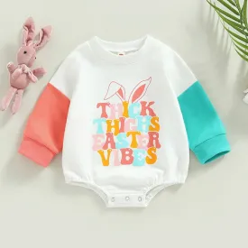 Baby Boy/Girl Bunny Letter Print Bodysuit