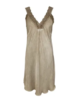 BCBEA slip dress VINTAGE DYED - Champagne