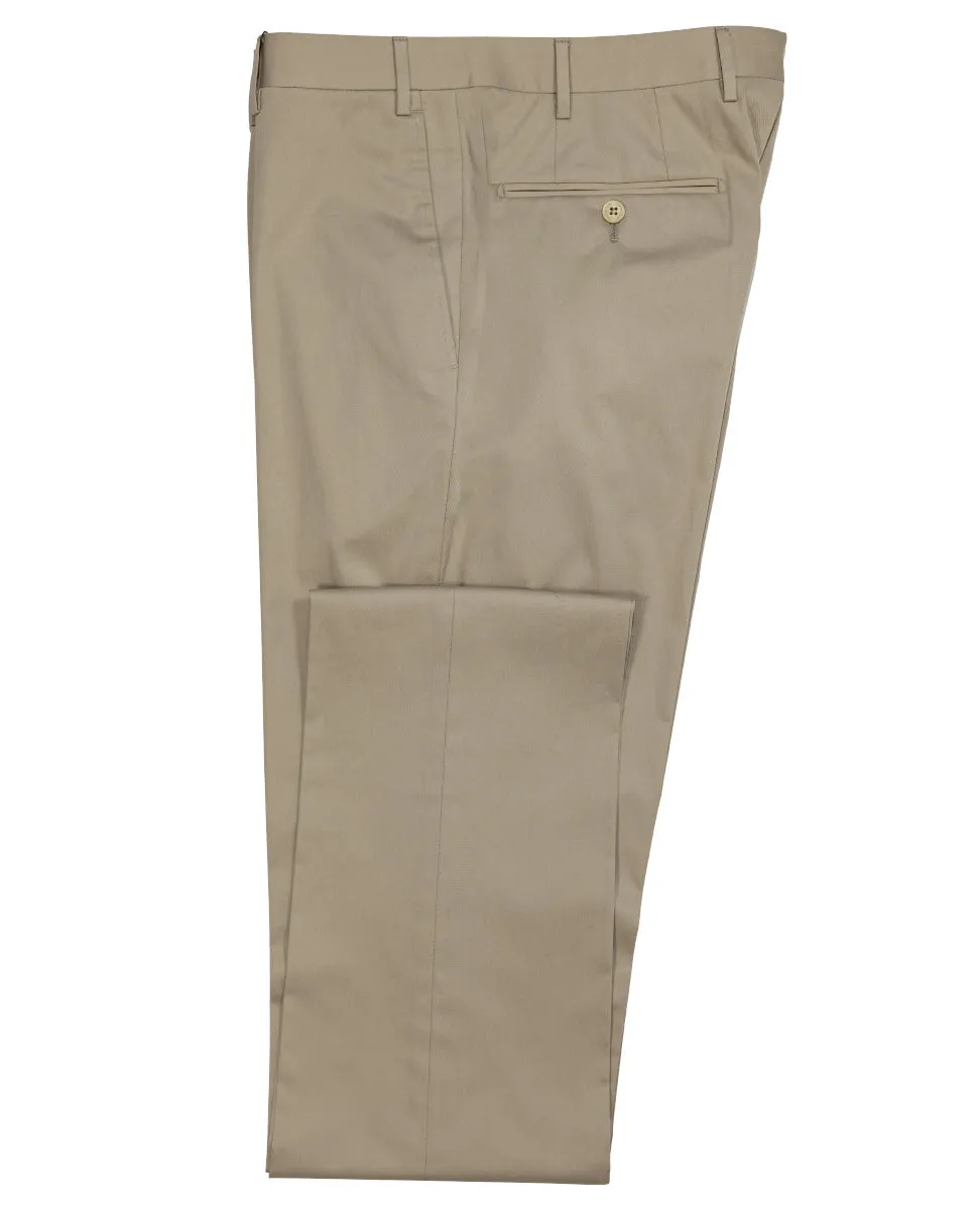 Beige Cotton Pants