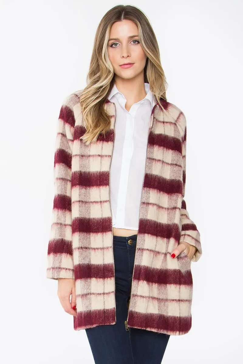 Beverly Plaid Coat