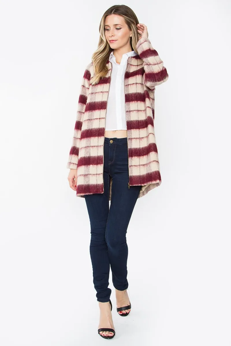 Beverly Plaid Coat