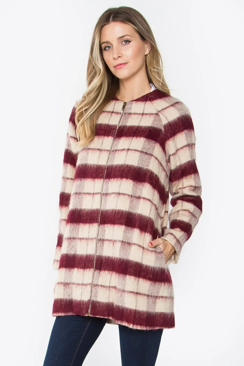 Beverly Plaid Coat