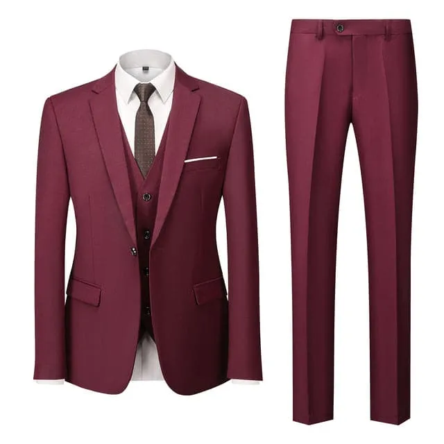 BRADLEY VIP SUITS Men's Fashion Formal Business & Special Events Wear 3 Piece (Jacket   Pants   Vest) 2 Buttons Yellow Suit Set