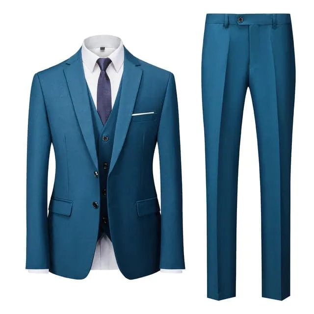 BRADLEY VIP SUITS Men's Fashion Formal Business & Special Events Wear 3 Piece (Jacket   Pants   Vest) 2 Buttons Yellow Suit Set