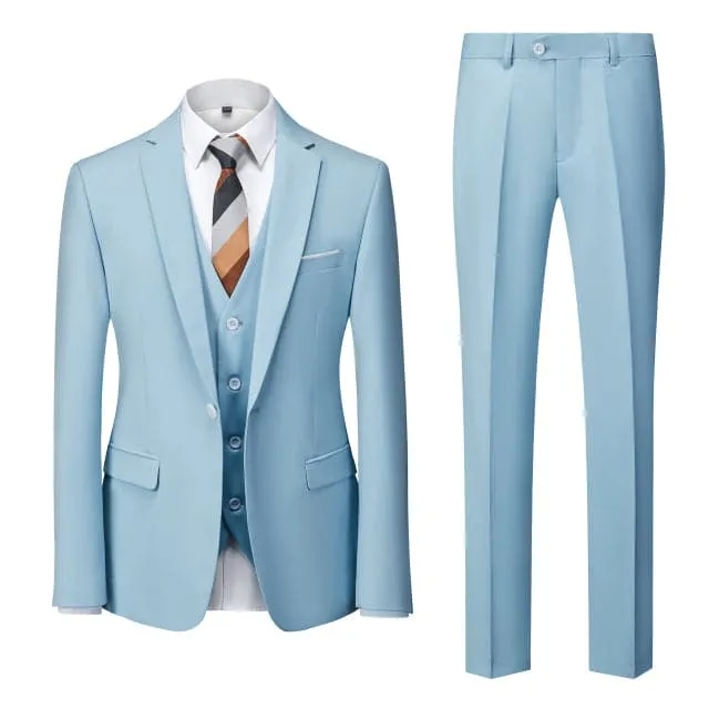 BRADLEY VIP SUITS Men's Fashion Formal Business & Special Events Wear 3 Piece (Jacket   Pants   Vest) 2 Buttons Yellow Suit Set