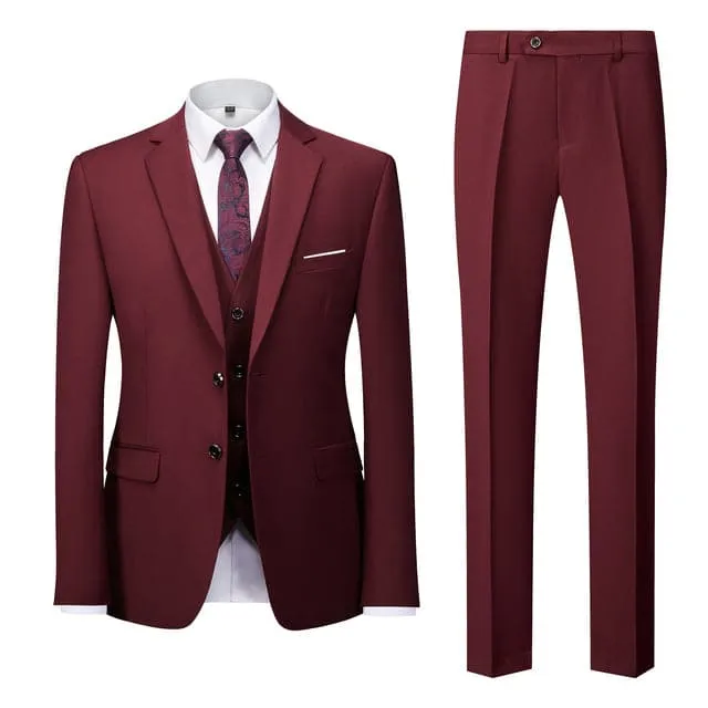 BRADLEY VIP SUITS Men's Fashion Formal Business & Special Events Wear 3 Piece (Jacket   Pants   Vest) 2 Buttons Yellow Suit Set