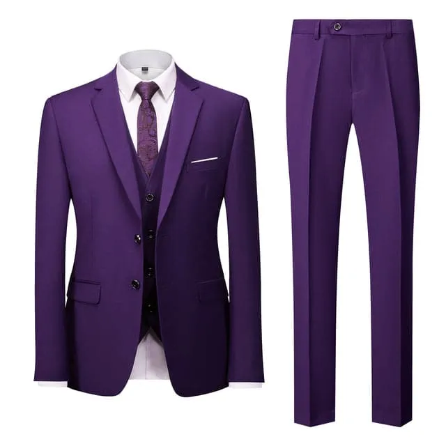 BRADLEY VIP SUITS Men's Fashion Formal Business & Special Events Wear 3 Piece (Jacket   Pants   Vest) 2 Buttons Yellow Suit Set