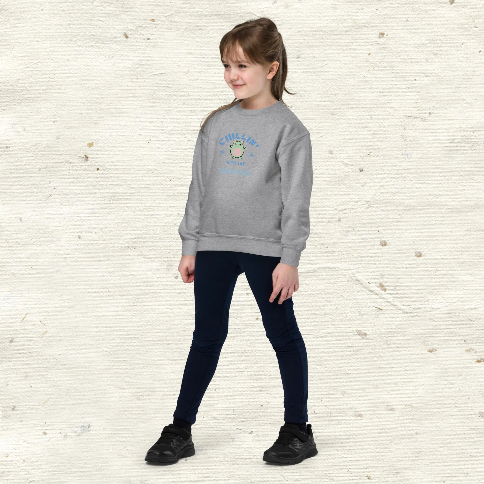 Chillin With The Snowmies Youth Crewneck Sweatshirt