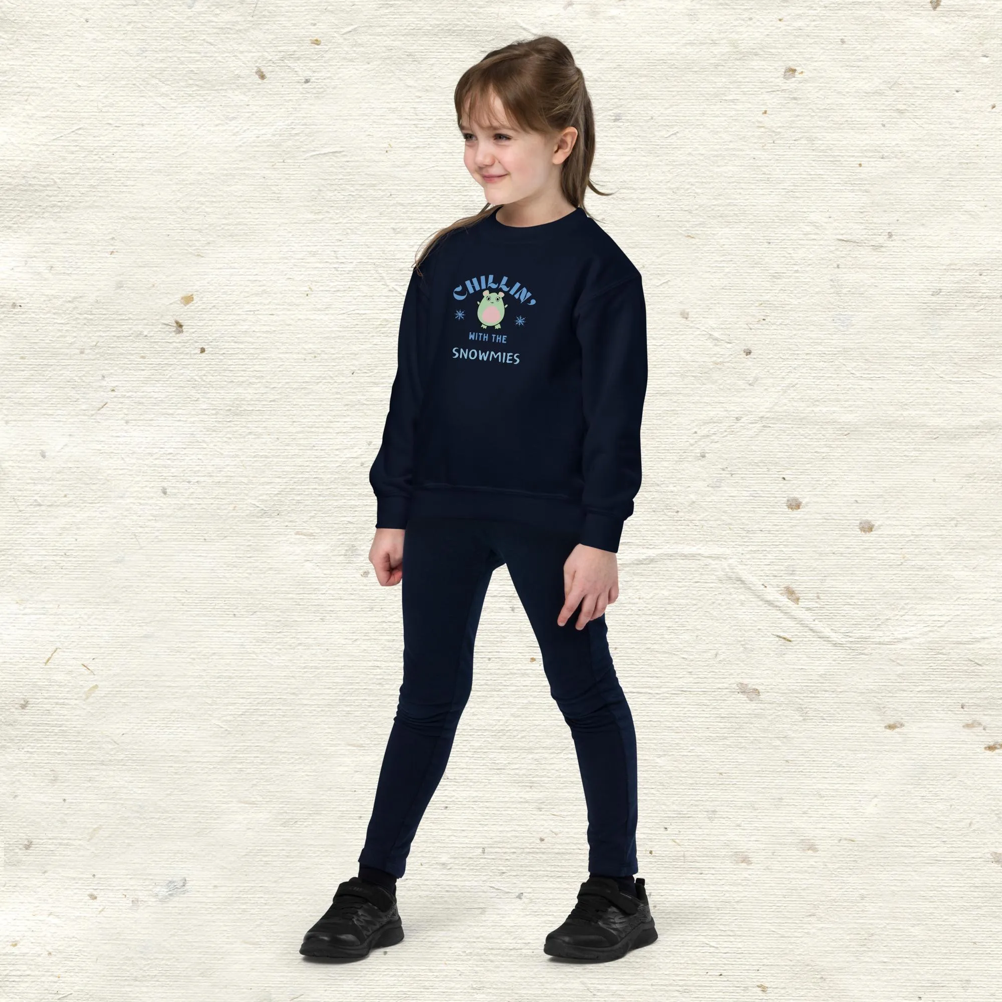Chillin With The Snowmies Youth Crewneck Sweatshirt