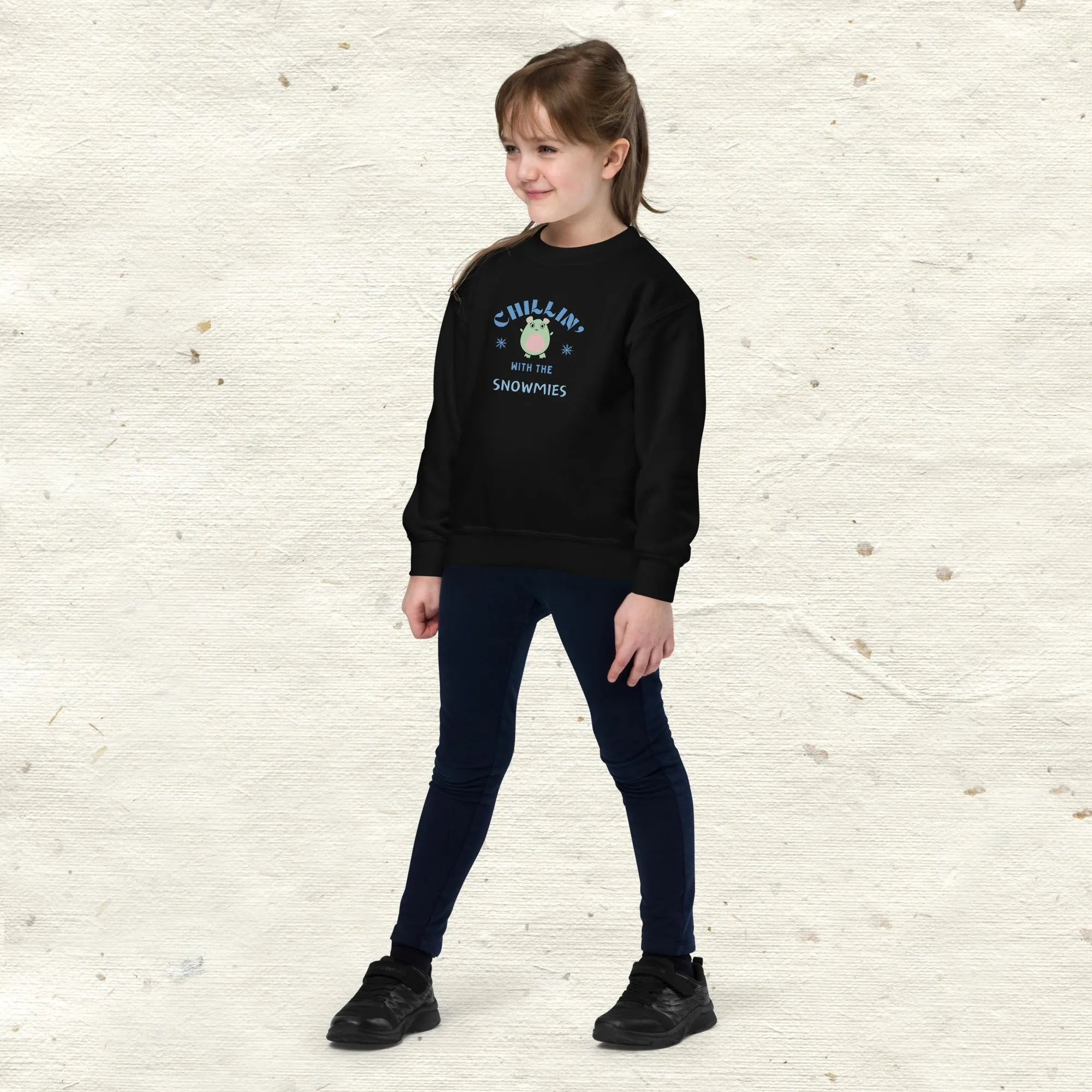 Chillin With The Snowmies Youth Crewneck Sweatshirt