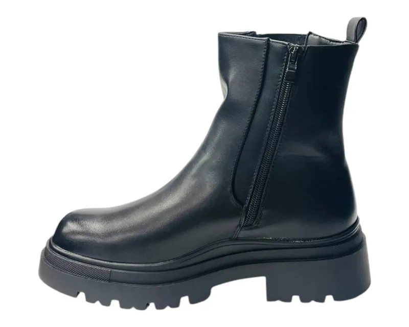 Chunky Sole Rhinestone Chelsea Boots
