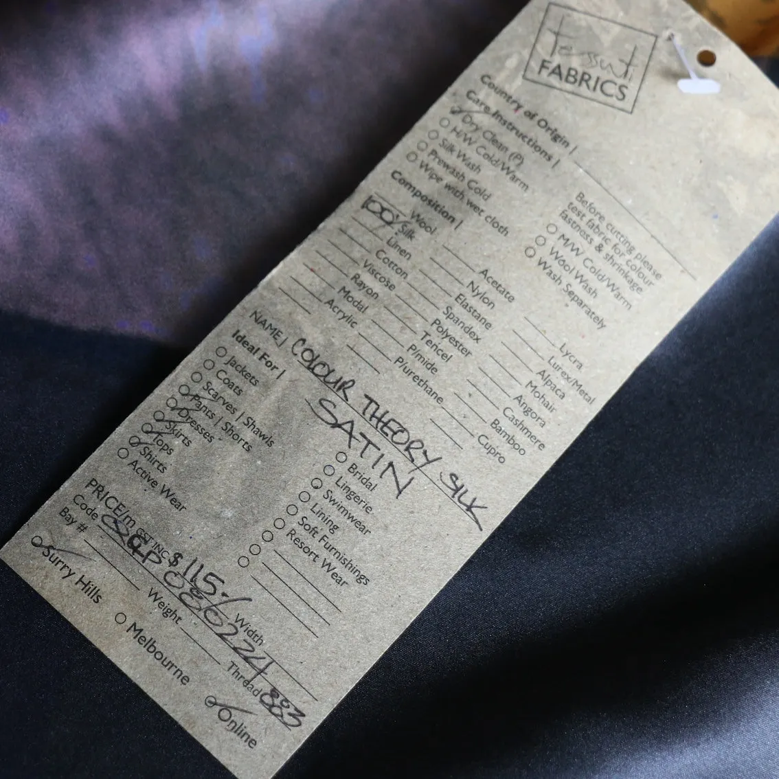 Colour Theory Silk Satin