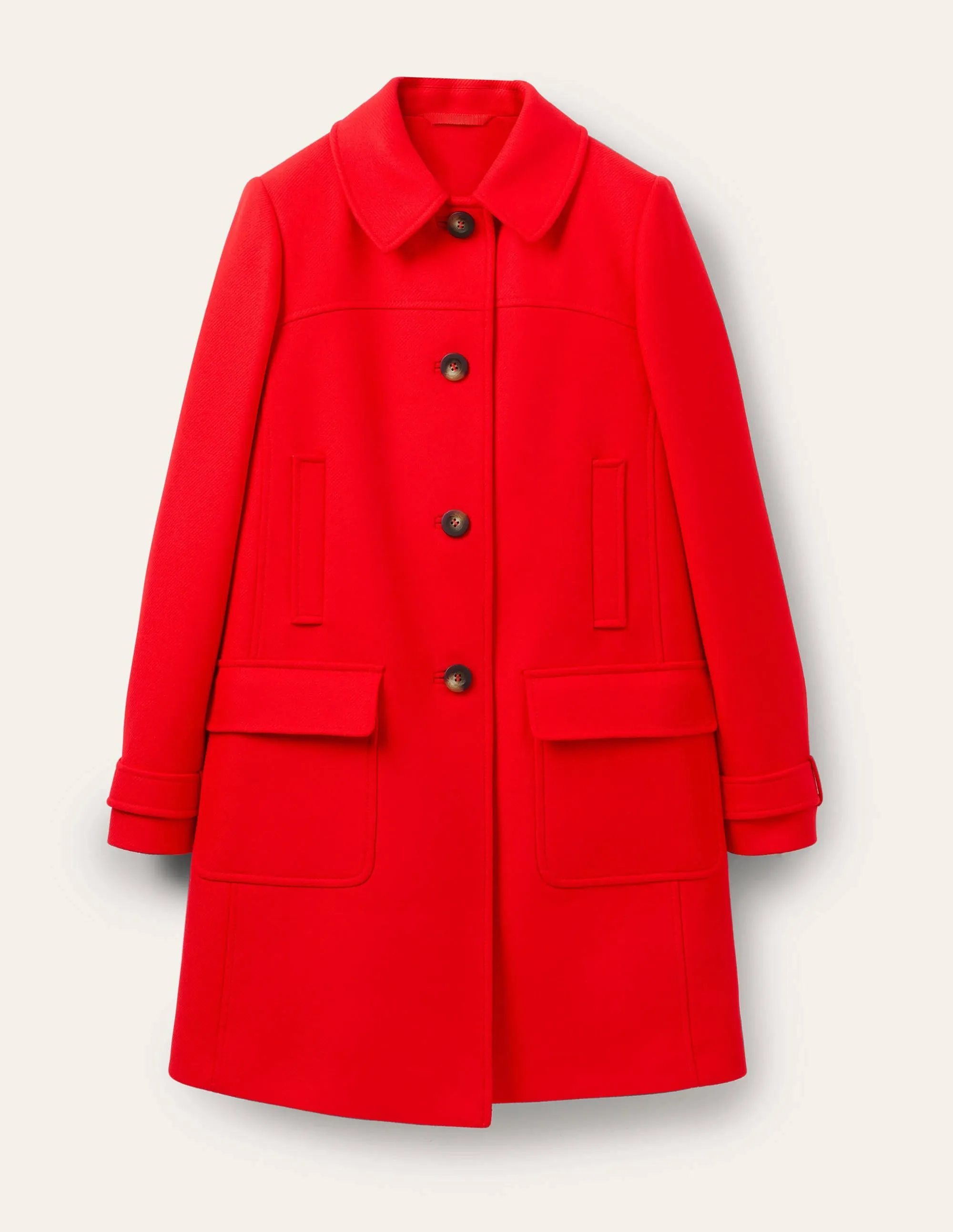 Durham Wool Blend Coat-Poppadew