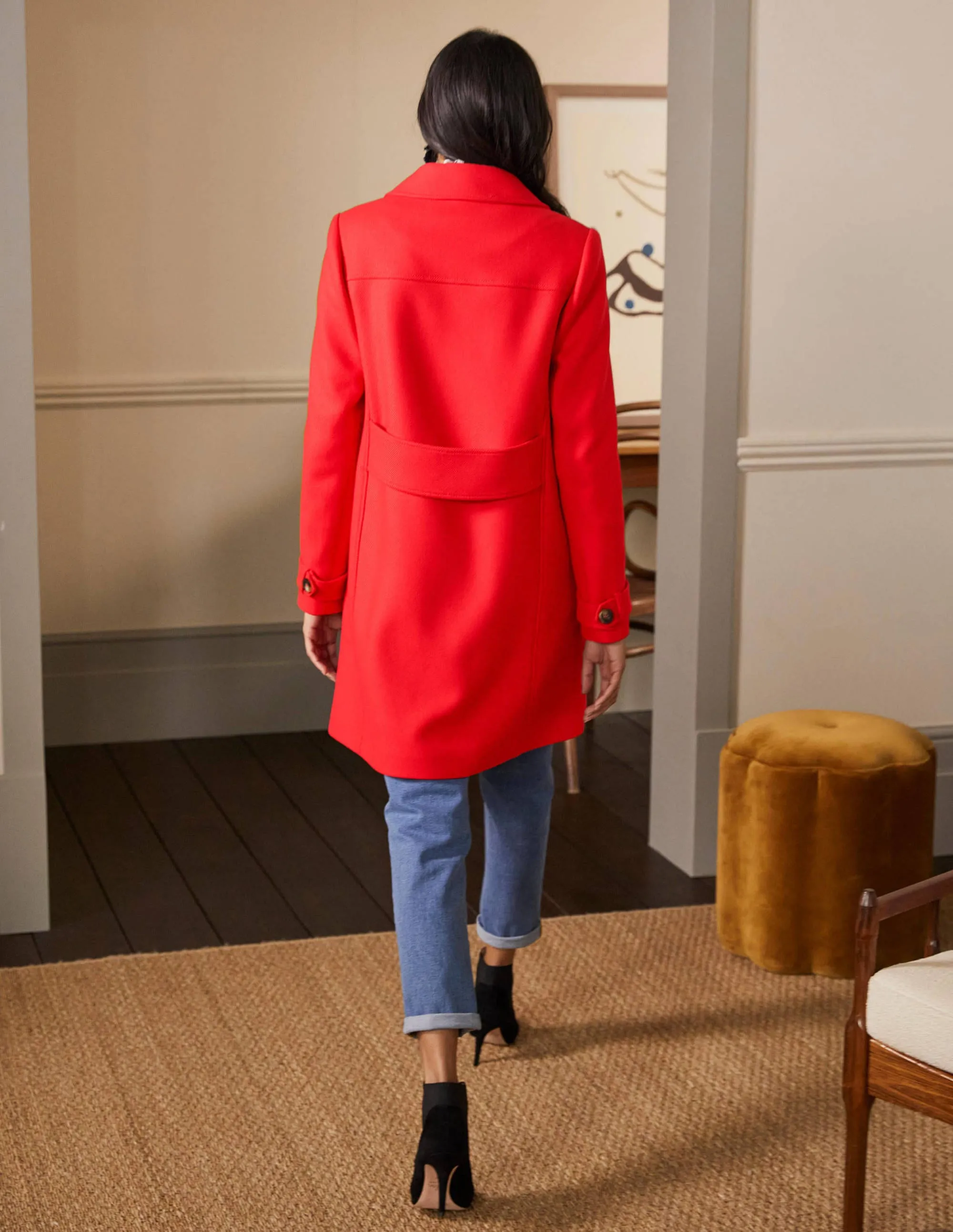 Durham Wool Blend Coat-Poppadew