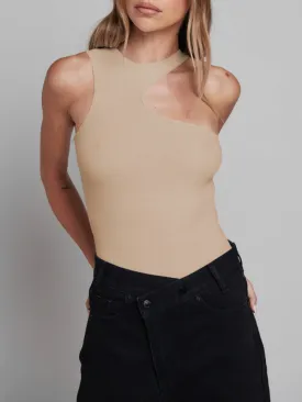 Essential Ribbed One Shoulder Bodysuit