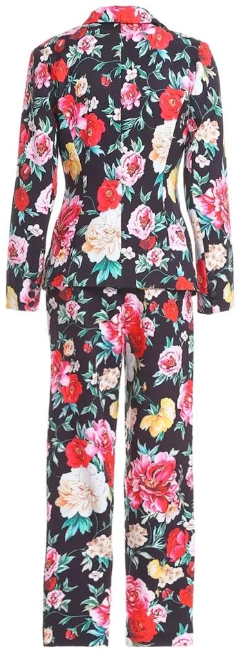 Floral Printed Blazer & Cropped Pant Set