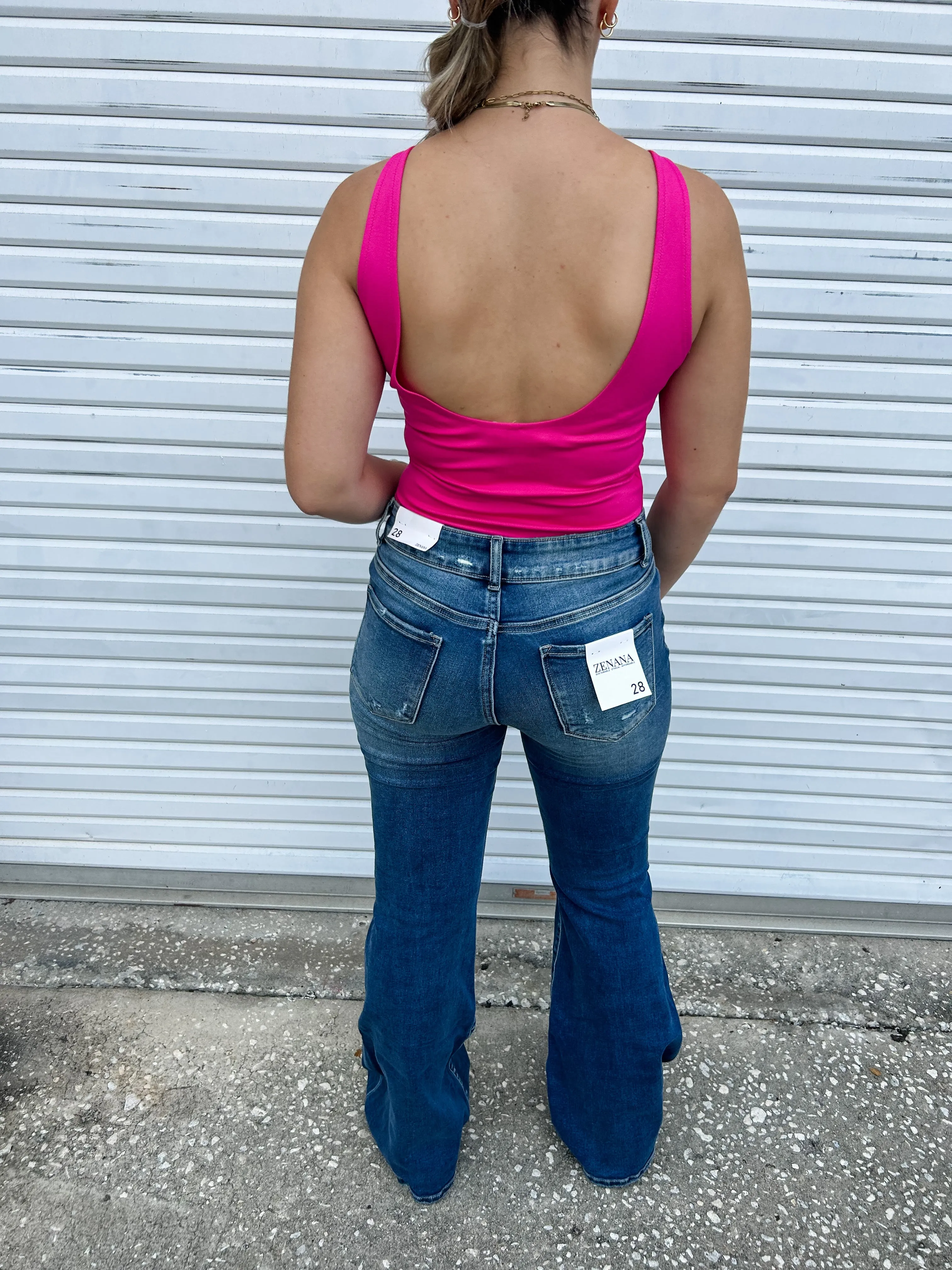 Girls Bestfriend Bodysuit - Hot Pink