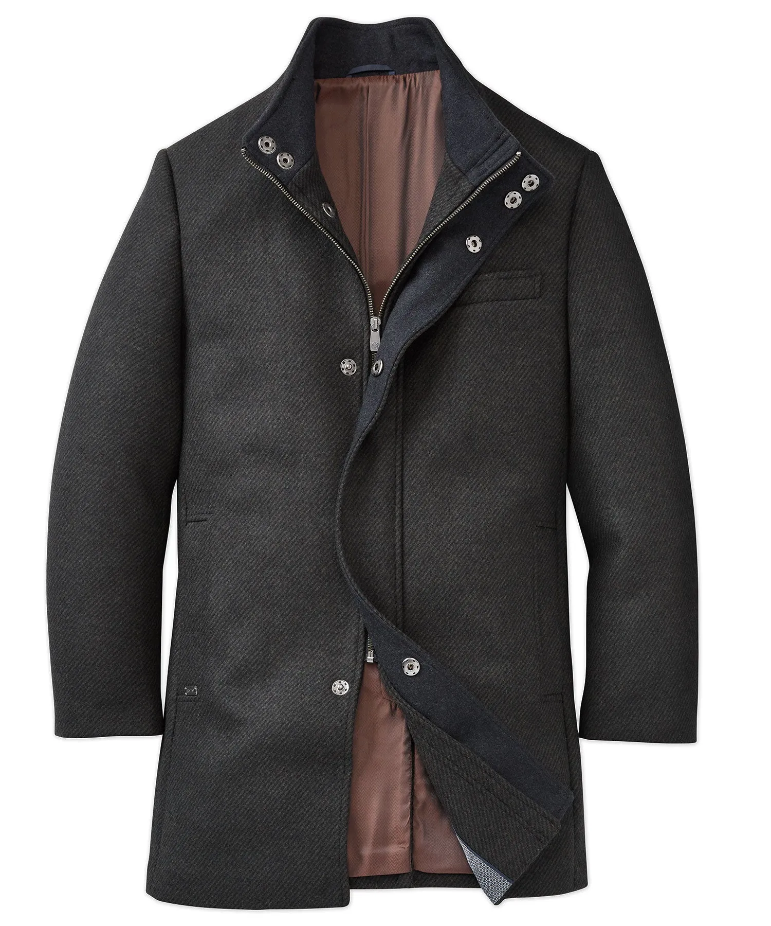 Hart Schaffner Marx Genoa Wool Blend Twill Car Coat