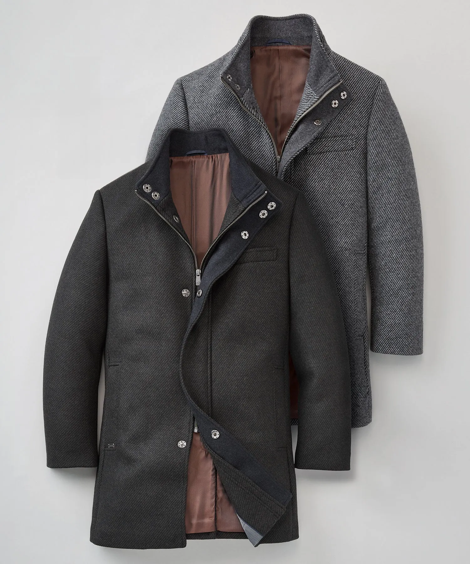 Hart Schaffner Marx Genoa Wool Blend Twill Car Coat