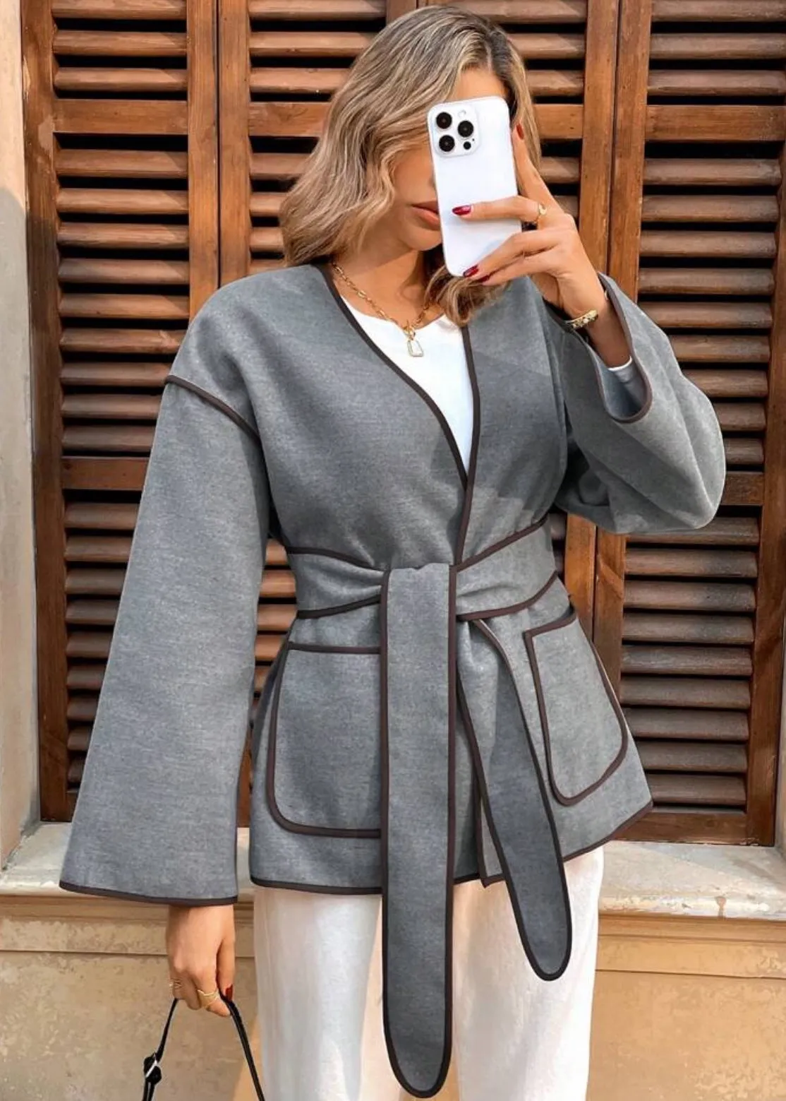 Iva Belted Wool Coat