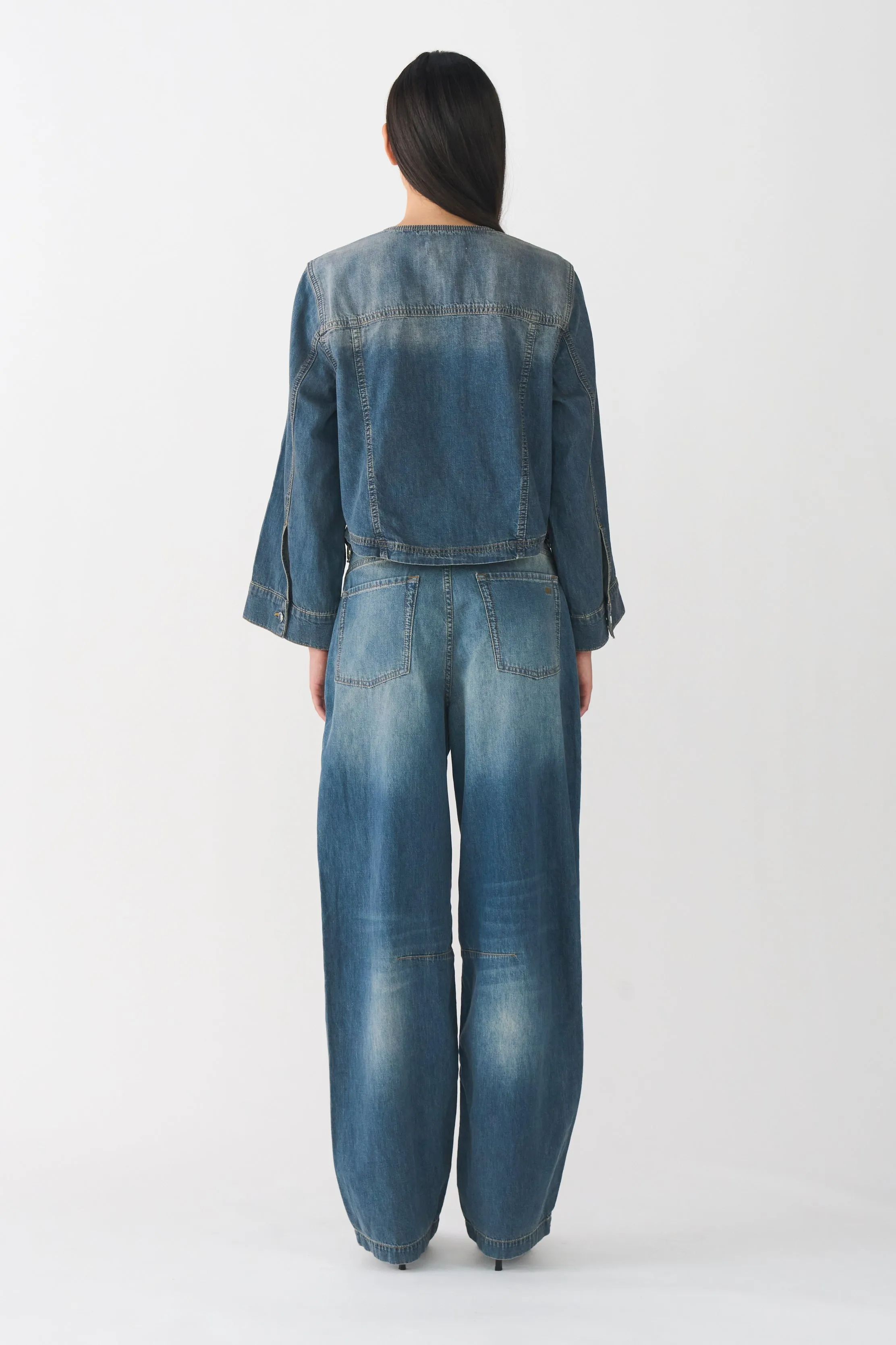 IVY-Jazz Cropped Denim Jacket Wash Melilla