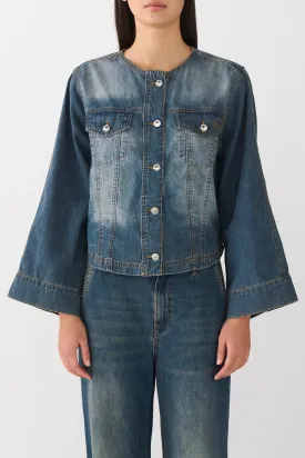 IVY-Jazz Cropped Denim Jacket Wash Melilla