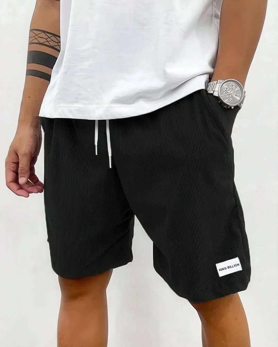 Jett - Ribbed Drawstring Shorts