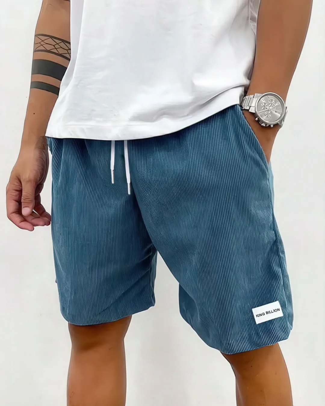 Jett - Ribbed Drawstring Shorts