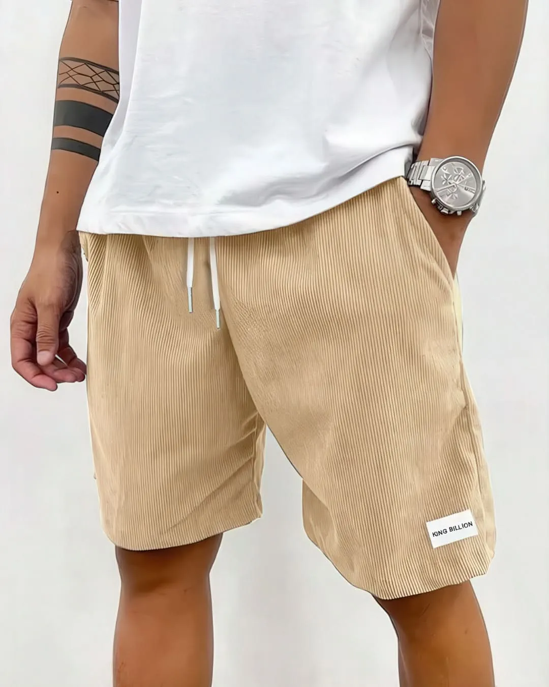 Jett - Ribbed Drawstring Shorts