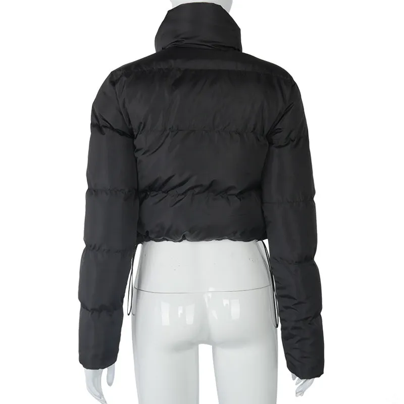 Ladies Crop Puffer Jacket