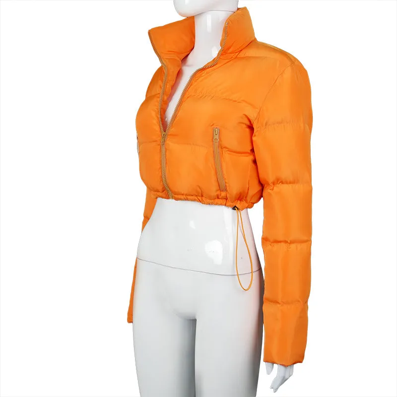 Ladies Crop Puffer Jacket