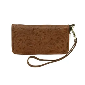 Ladies' Zip-Around Wallets - Antique Brown