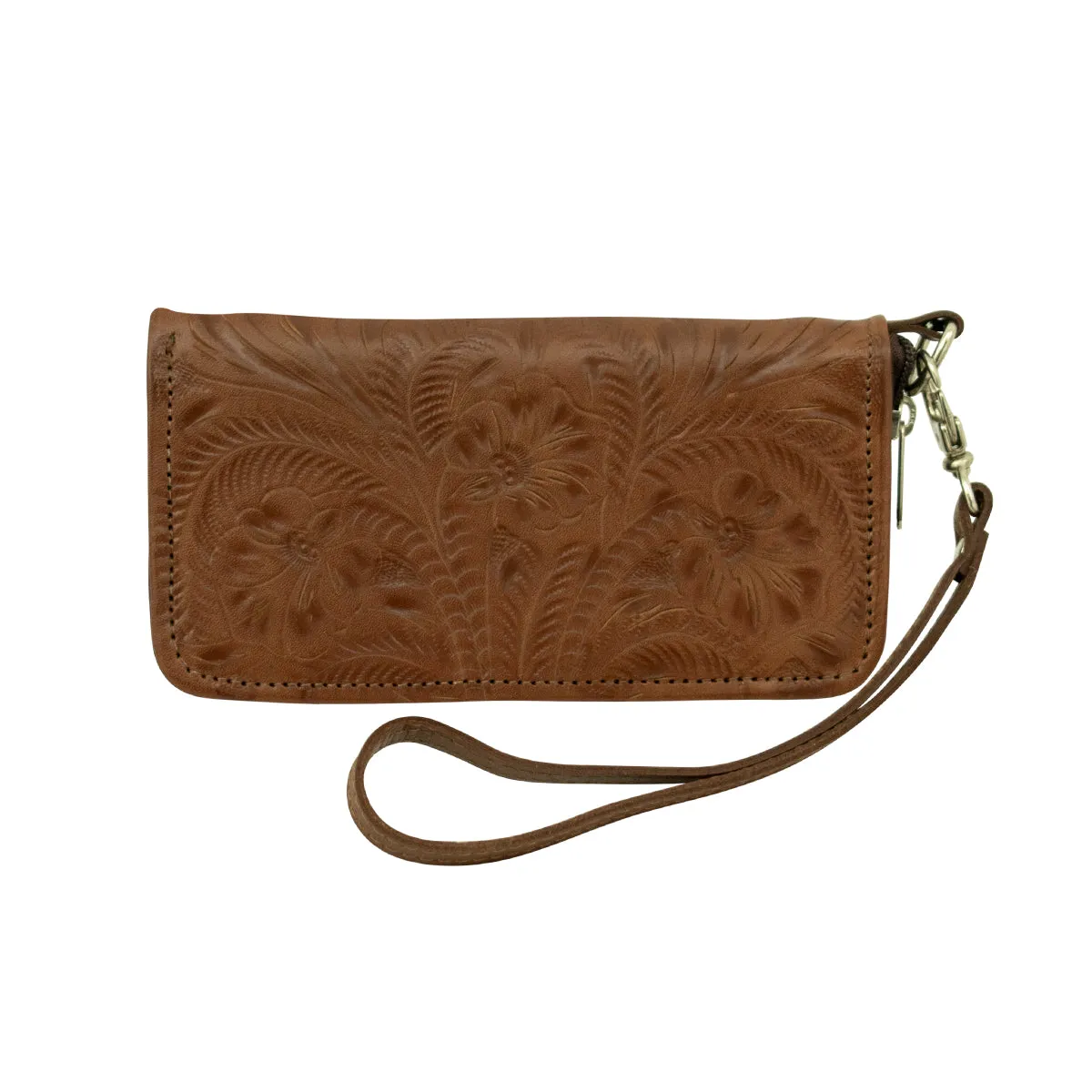 Ladies' Zip-Around Wallets - Antique Brown
