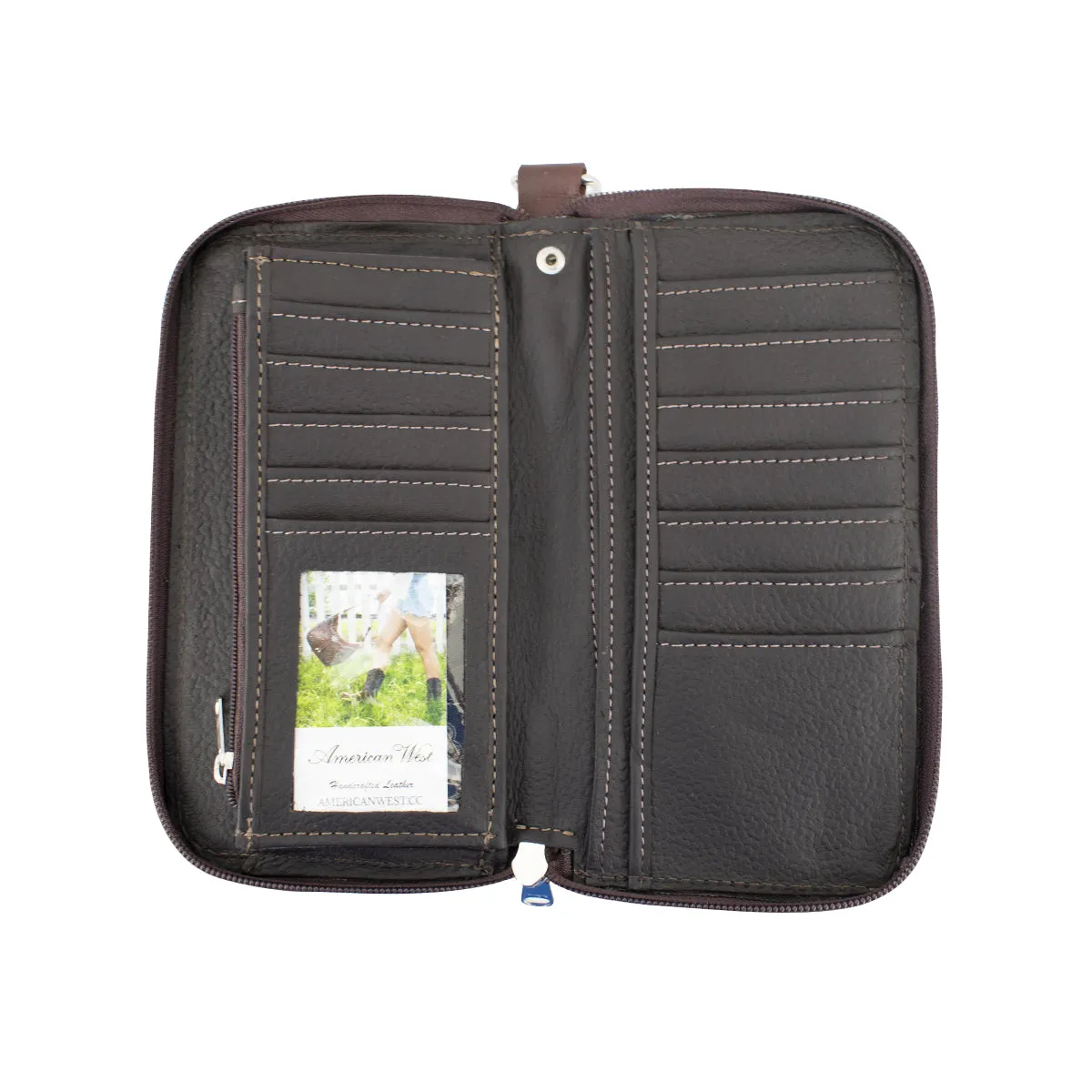 Ladies' Zip-Around Wallets - Natural Tan