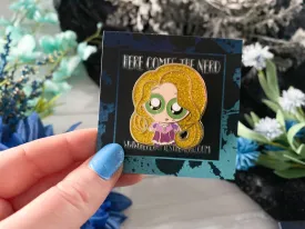 Long Haired Girl - Enamel Pin