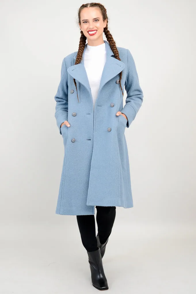 Longford Coat, Ocean, Wool