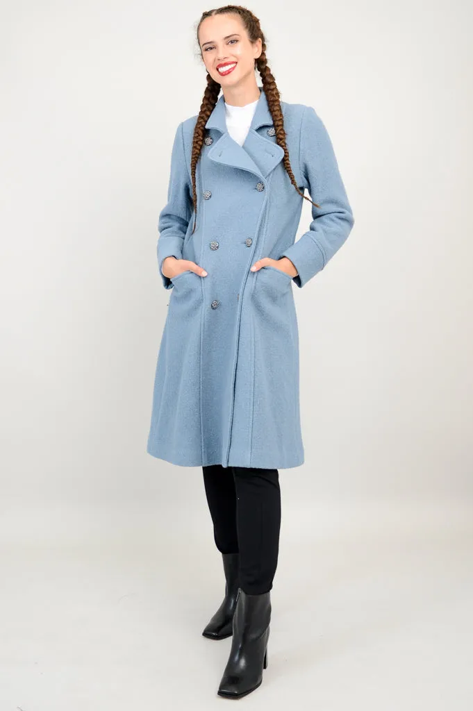 Longford Coat, Ocean, Wool