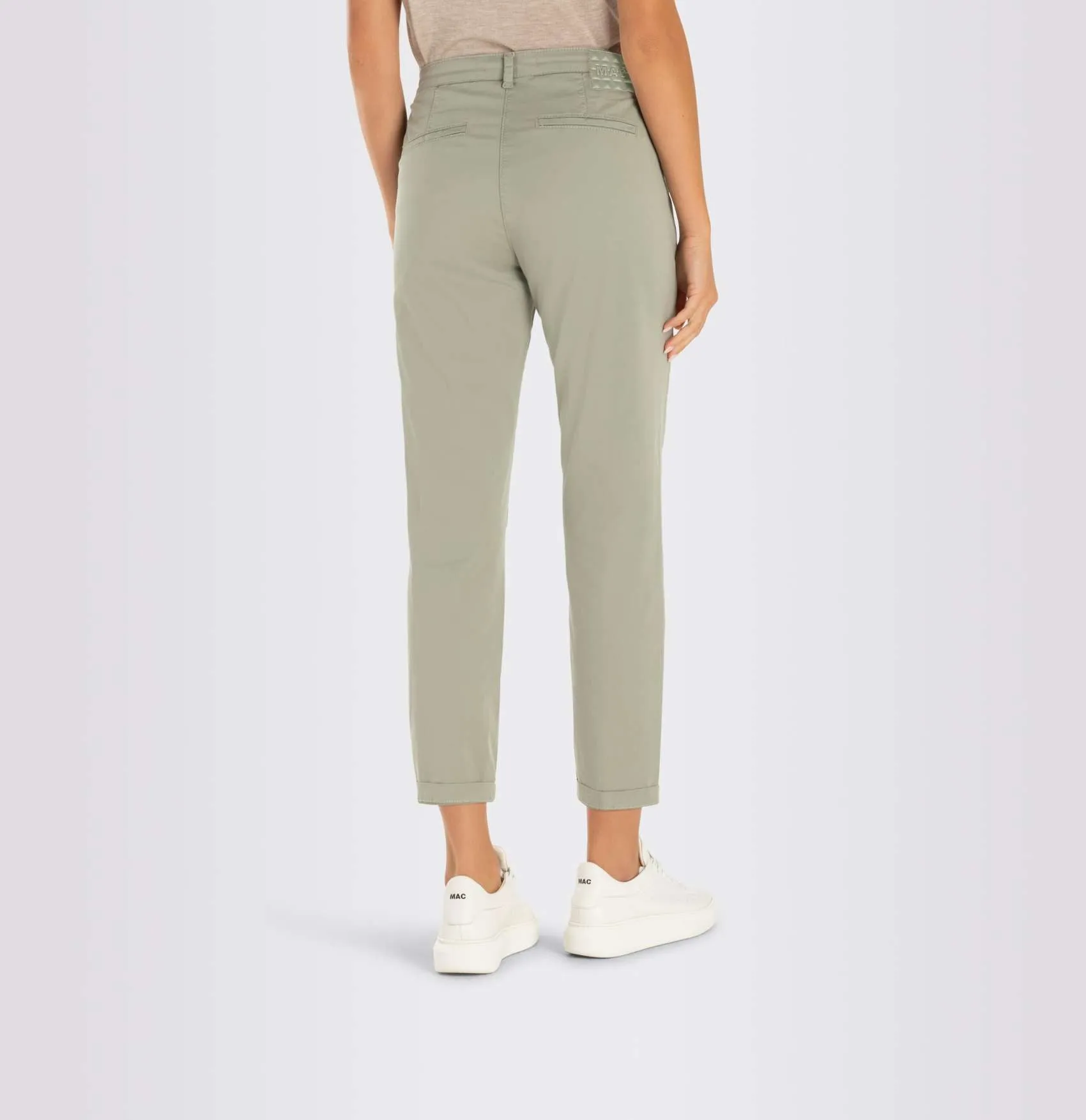 MAC WOMEN'S TURN UP CHINO - DRIED ROSEMARY