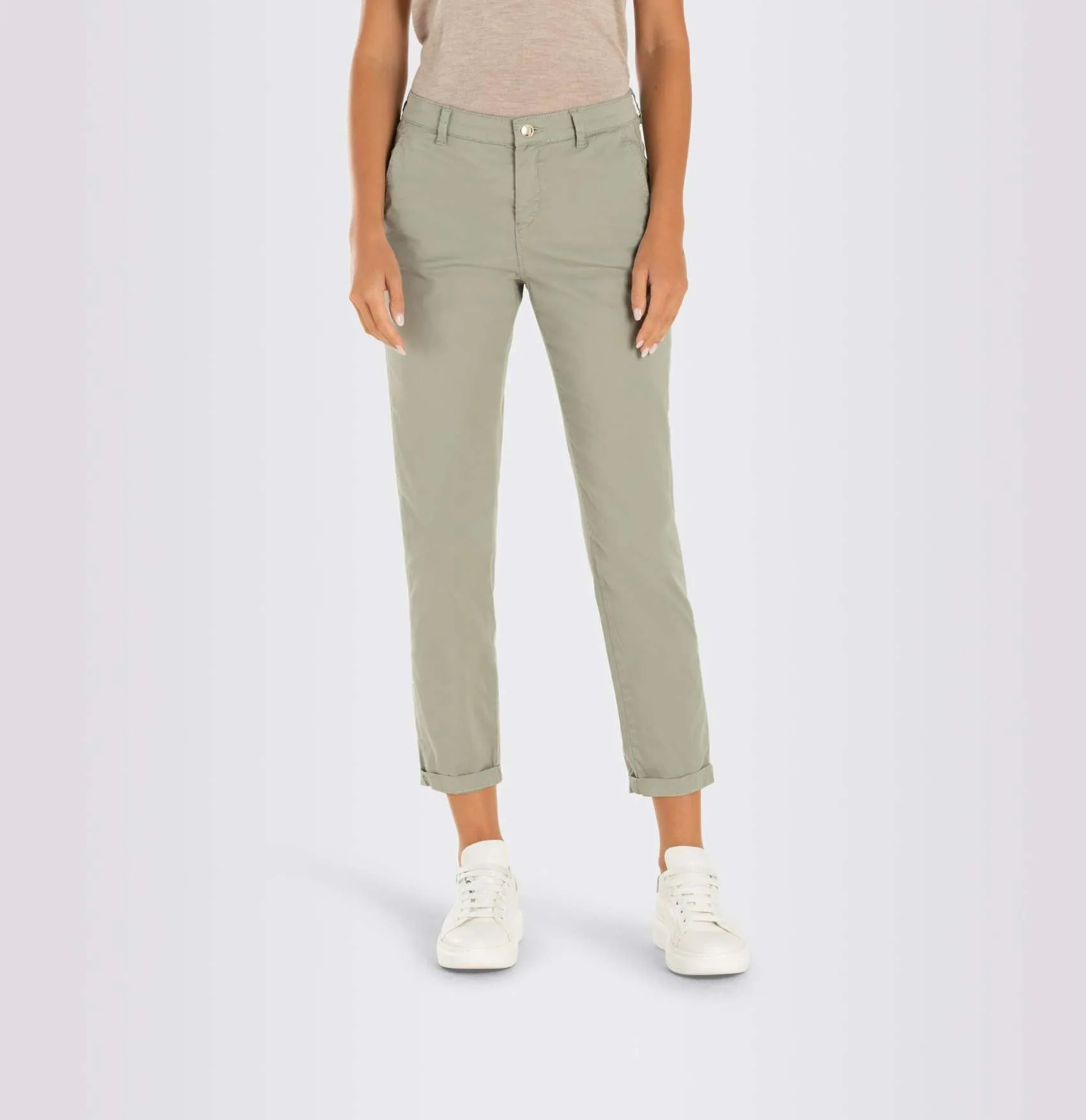 MAC WOMEN'S TURN UP CHINO - DRIED ROSEMARY