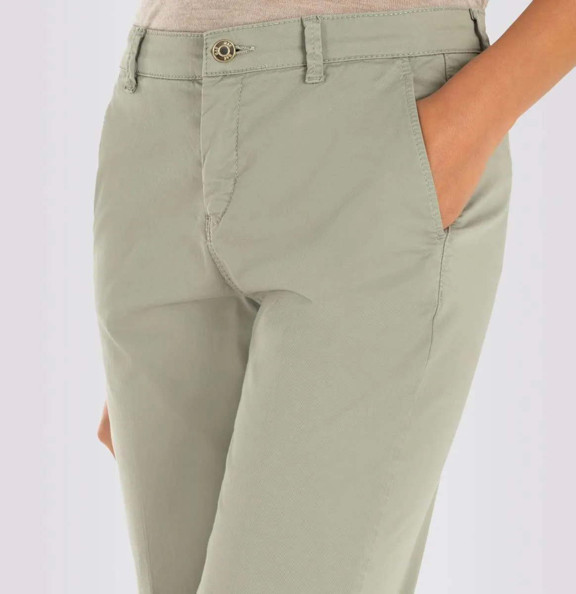 MAC WOMEN'S TURN UP CHINO - DRIED ROSEMARY