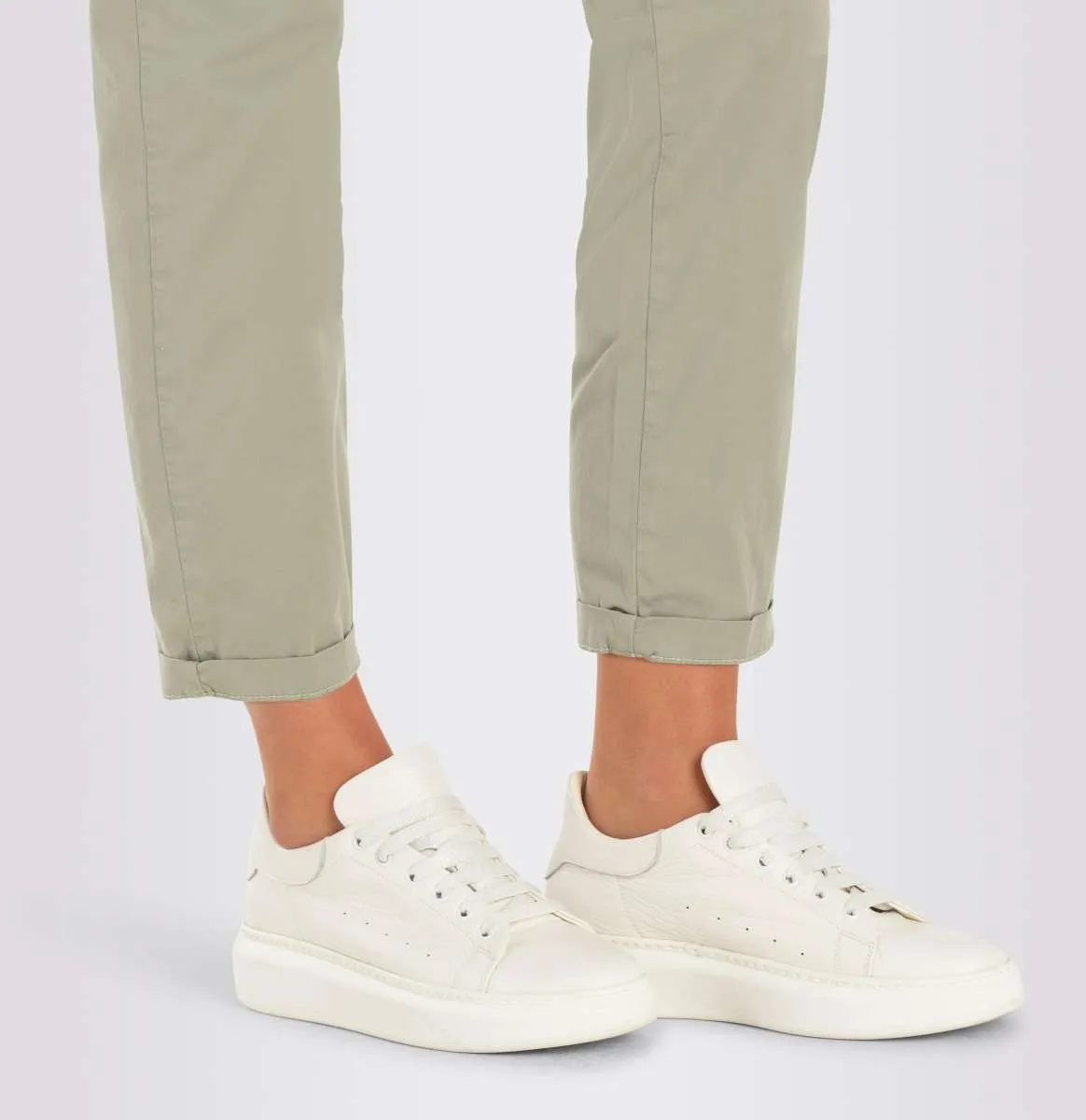 MAC WOMEN'S TURN UP CHINO - DRIED ROSEMARY