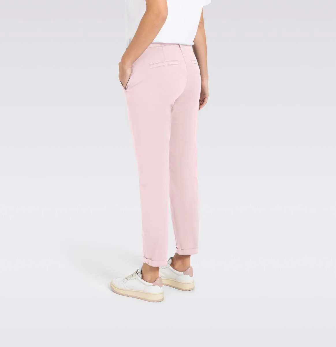 MAC WOMEN'S TURN UP CHINO - SOFT PINK