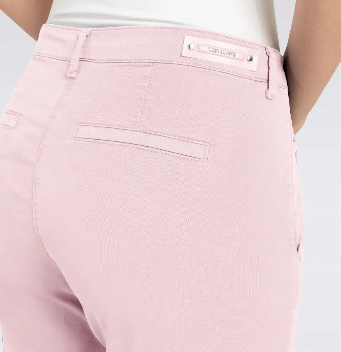 MAC WOMEN'S TURN UP CHINO - SOFT PINK