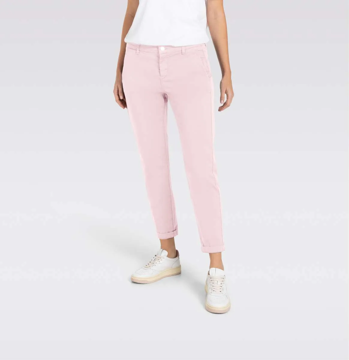 MAC WOMEN'S TURN UP CHINO - SOFT PINK