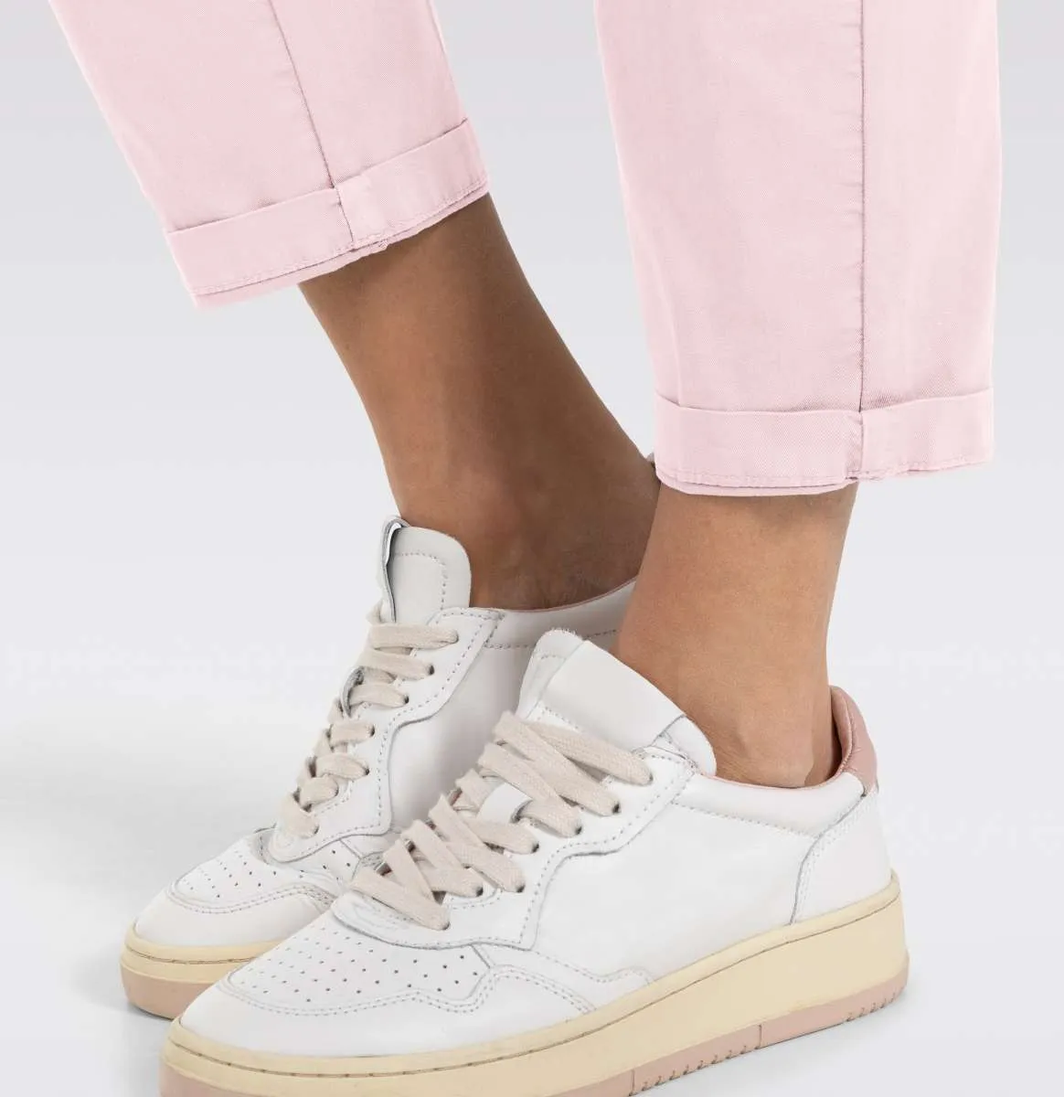MAC WOMEN'S TURN UP CHINO - SOFT PINK