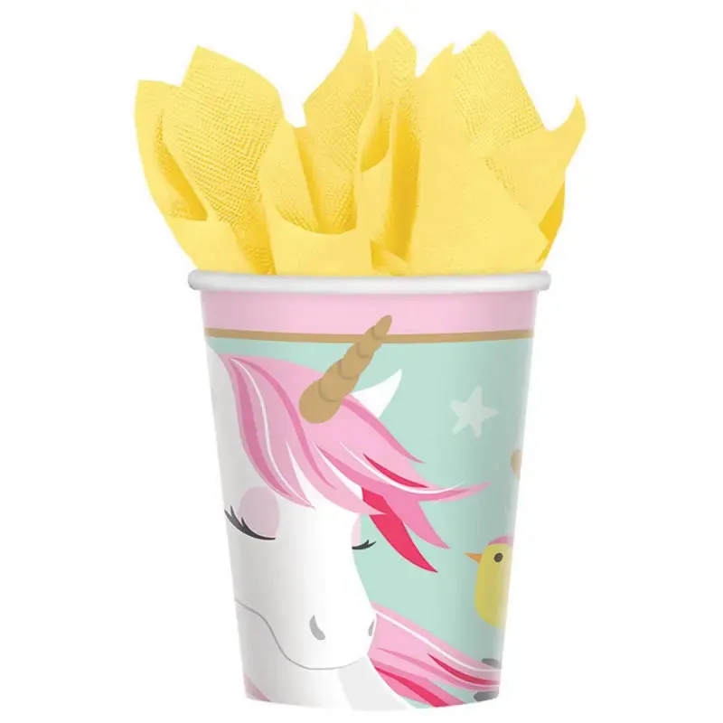 Magical Unicorn Cups - 8 Pkt