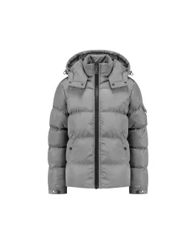 Malelions Junior Patch Puffer Jacket | Grey