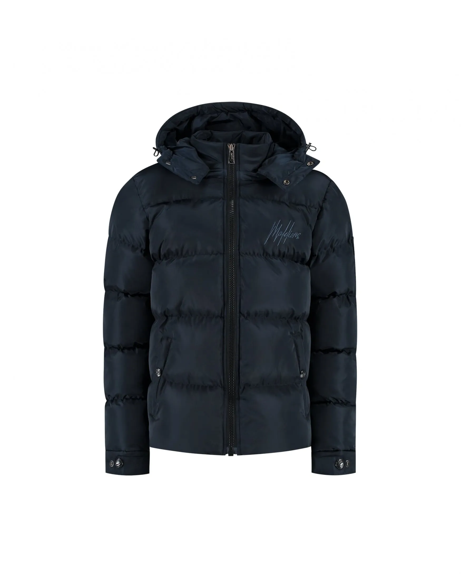 Malelions Junior Patch Puffer Jacket | Navy